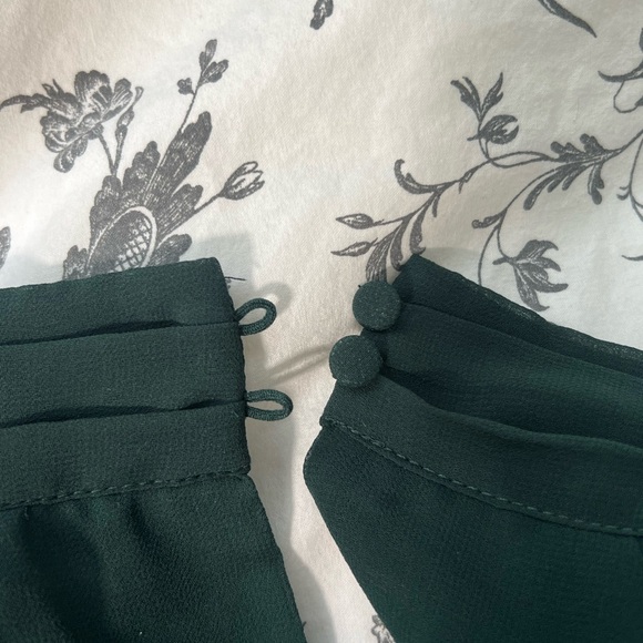 Forest Green Blouse - Picture 5 of 5